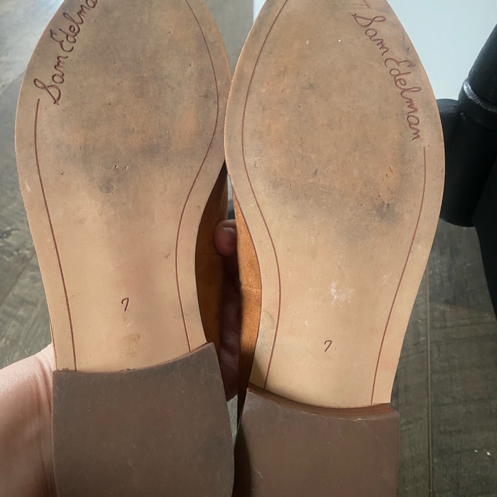 Tan Suede Mules - Picture 4 of 4